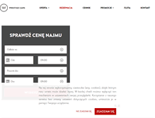 Tablet Screenshot of prestigecar.pl